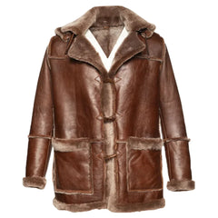 Eamon Brown duffle shearling jacket