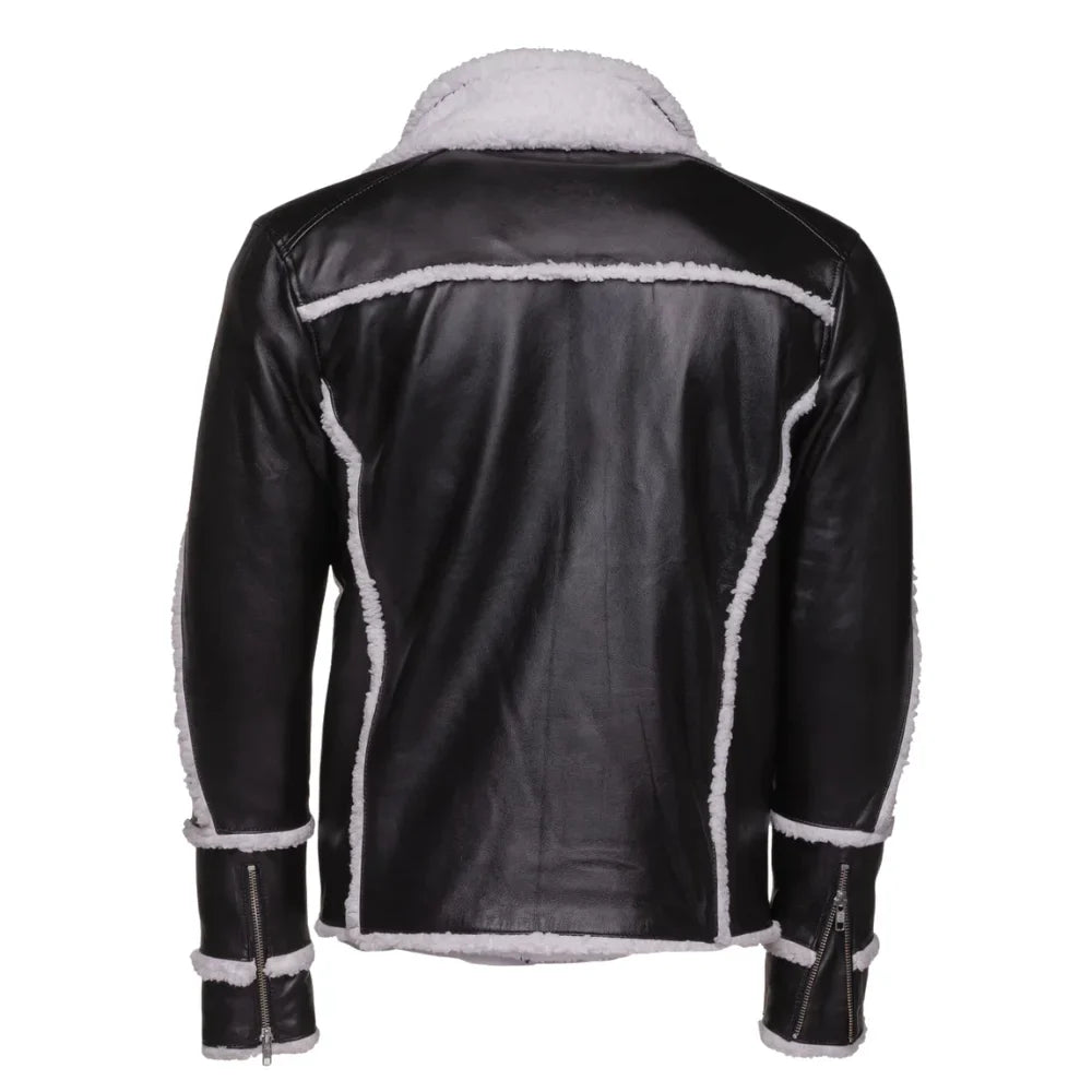 Harry's Sherpa Leather jacket with double collar