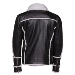 Harry's Sherpa Leather jacket with double collar