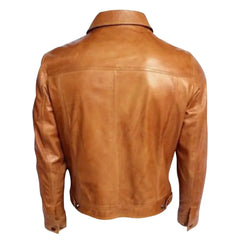 Glovers tan leather shirt