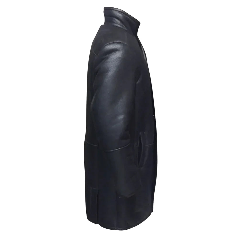 Ralph's Black shearling Long coat