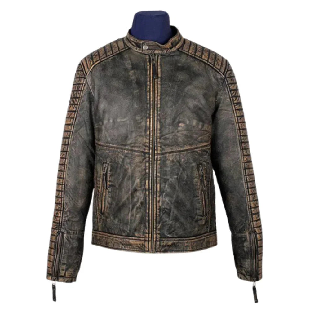 Men's Prato Black Leather Jacket