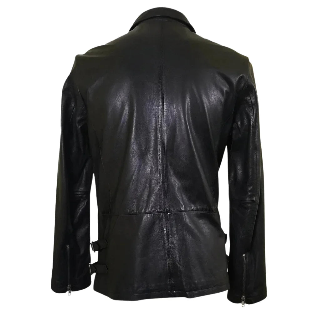 Jonas Car Coat style Leather jacket