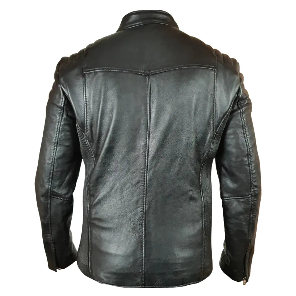 Cleve's leather jacket with Stretch Leather