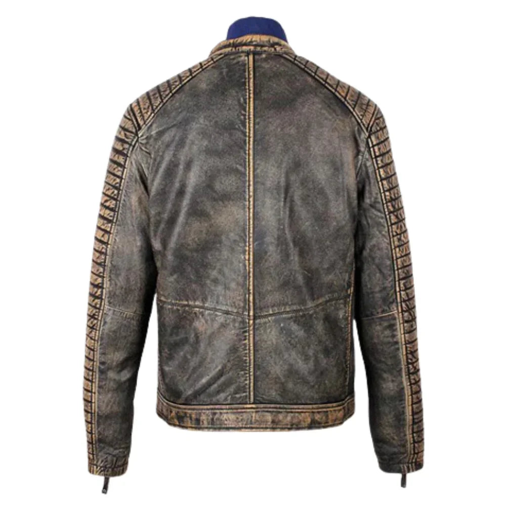 Men's Prato Black Leather Jacket