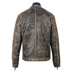 Men's Prato Black Leather Jacket