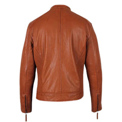 Men's Miass Tan Leather Jacket