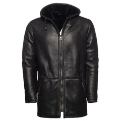 Jackson's hooded shearling coat
