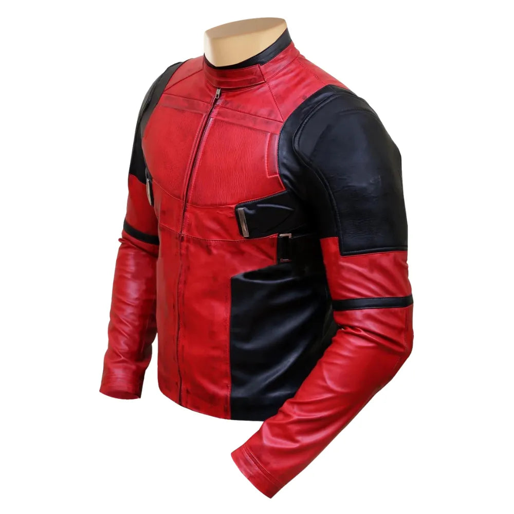 Deadpool Red and Black Cosplay Jacket