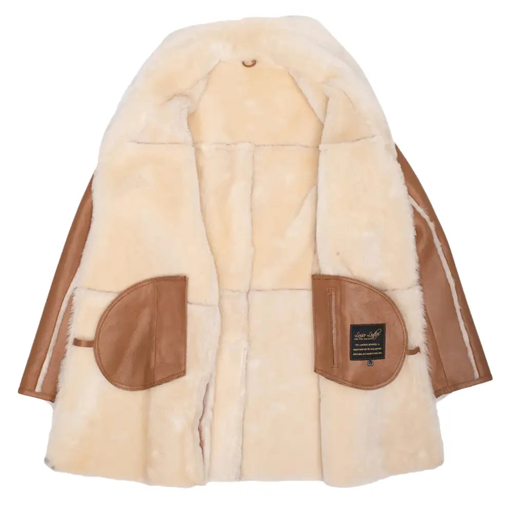 Ace Western Long Shearling Coat