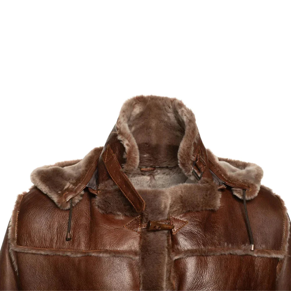 Eamon Brown duffle shearling jacket