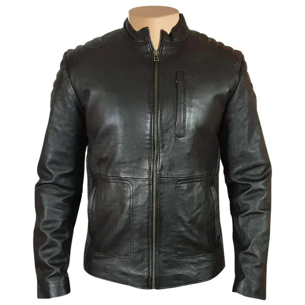 Cleve's leather jacket with Stretch Leather
