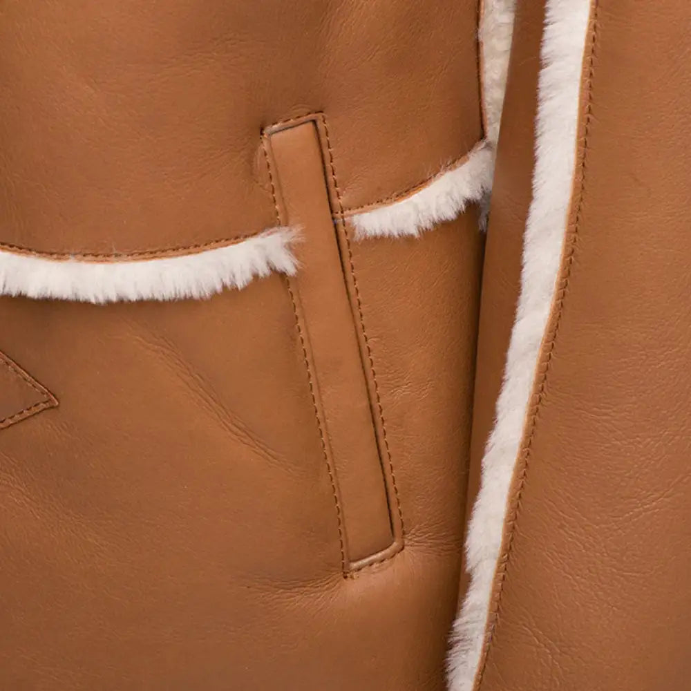 Ace Western Long Shearling Coat
