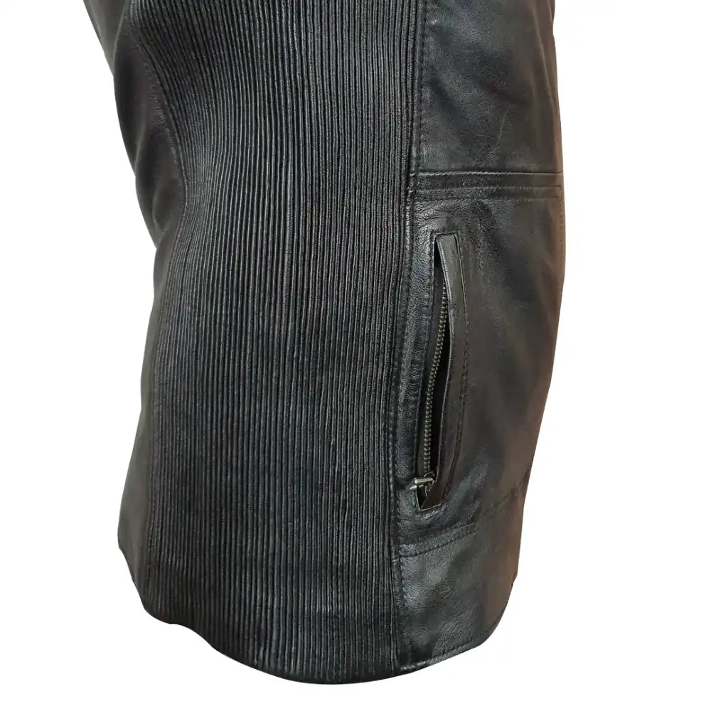 Cleve's leather jacket with Stretch Leather