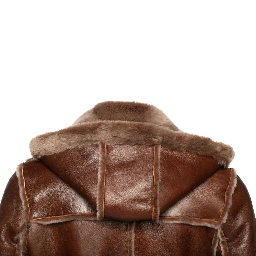 Eamon Brown duffle shearling jacket