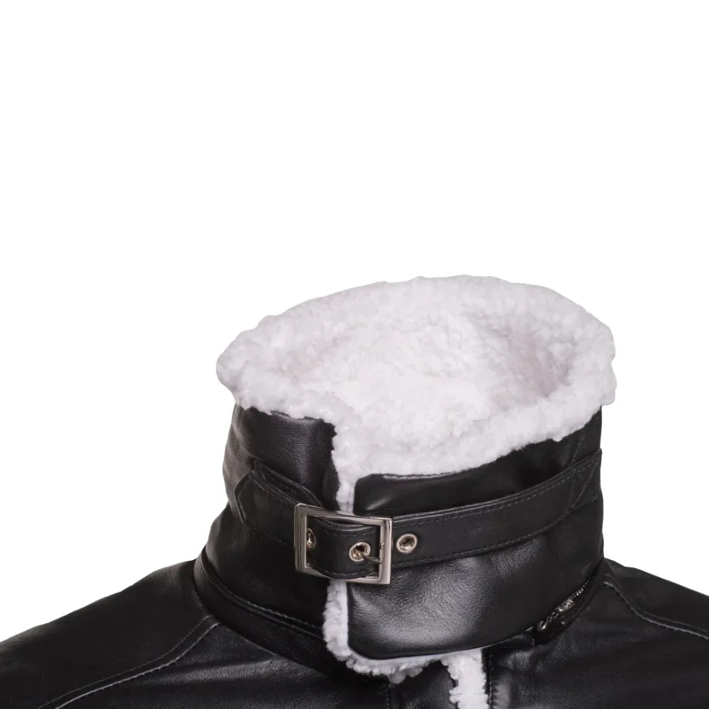 Harry's Sherpa Leather jacket with double collar
