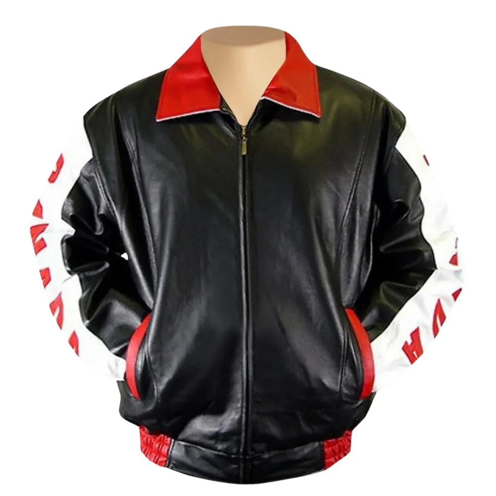 Canadian flag inspired Bomber style Jacket