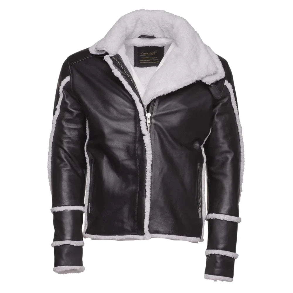 Harry's Sherpa Leather jacket with double collar