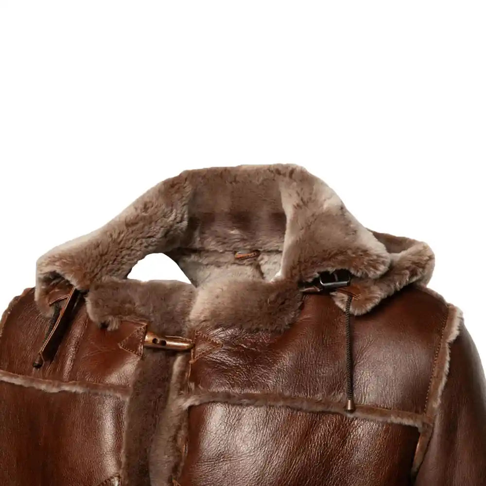 Eamon Brown duffle shearling jacket