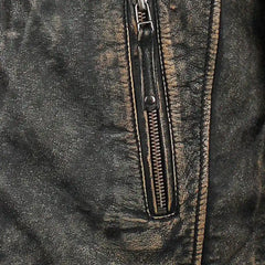 Men's Prato Black Leather Jacket