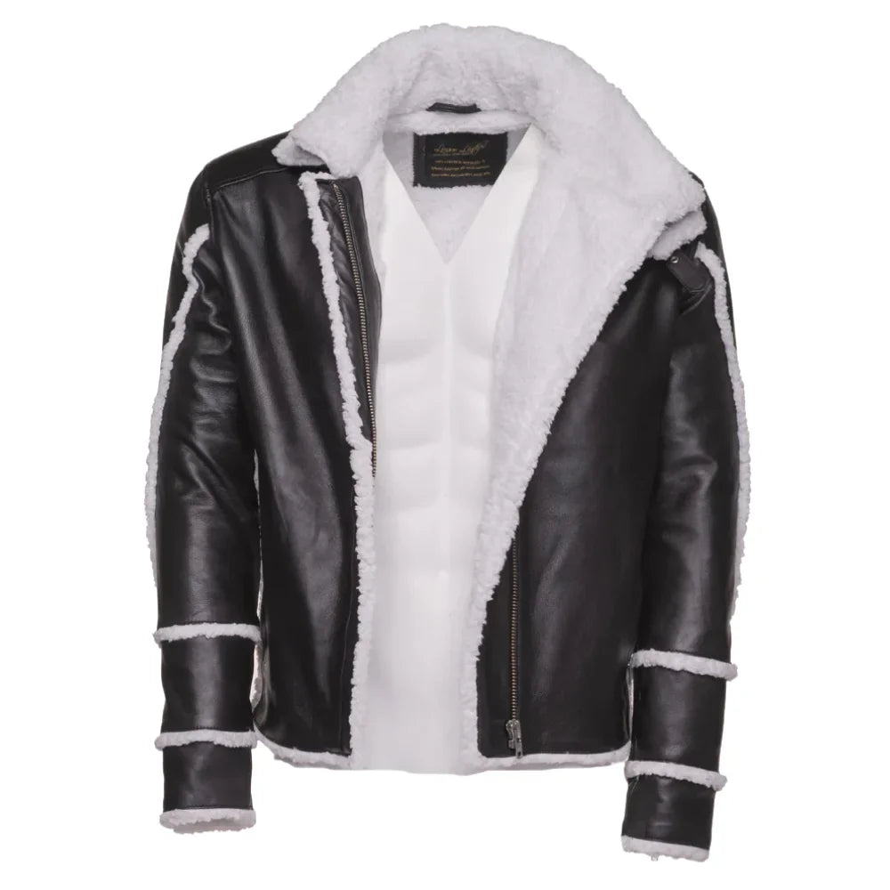 Harry's Sherpa Leather jacket with double collar