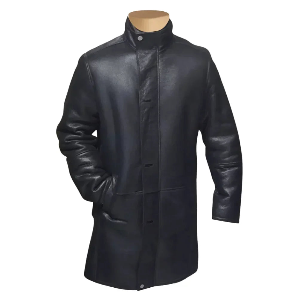 Ralph's Black shearling Long coat