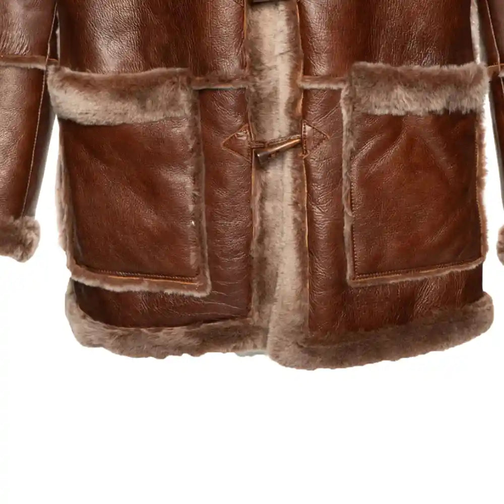 Eamon Brown duffle shearling jacket