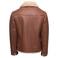 Mike's western Trucker shearling coat