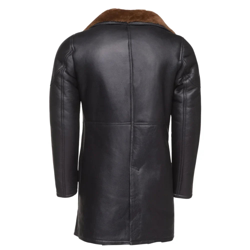 Real Shearling Coat inspired by Ryan Gosling's Blade Runner 2049 Trench Coat