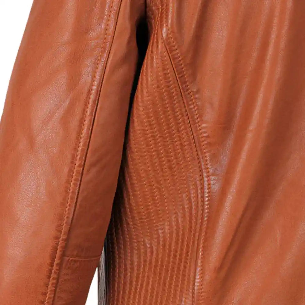 Men's Miass Tan Leather Jacket