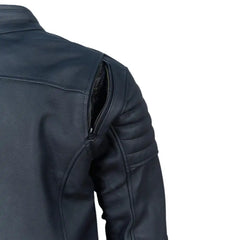 Alexander Matte Leather Cafe Racer Motorcycle Jacket