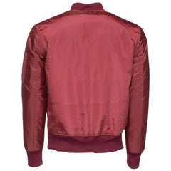 Archer's Maroon Nylon flight jacket with ribbed waist