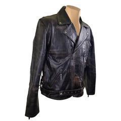 Arnold Schwarzenegger Terminator 2 Distressed Leather Biker Jacket