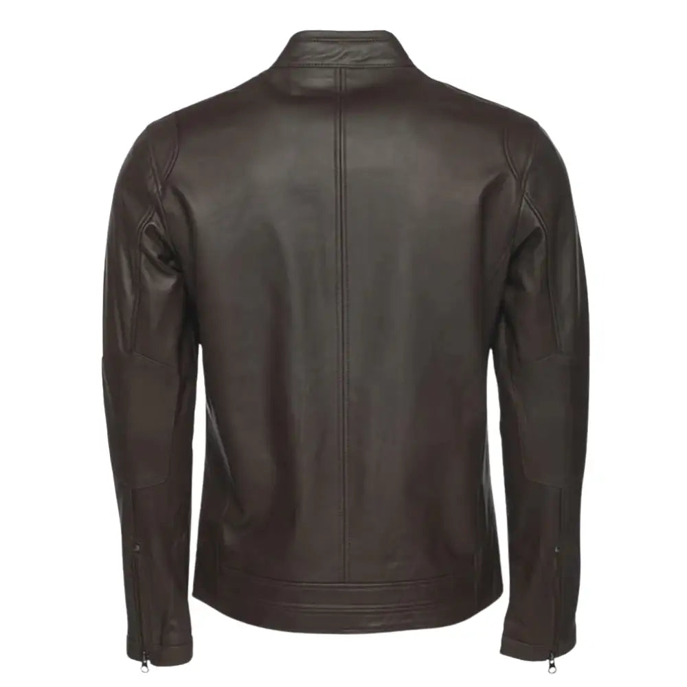 Arthur vintage brown café racer leather jacket