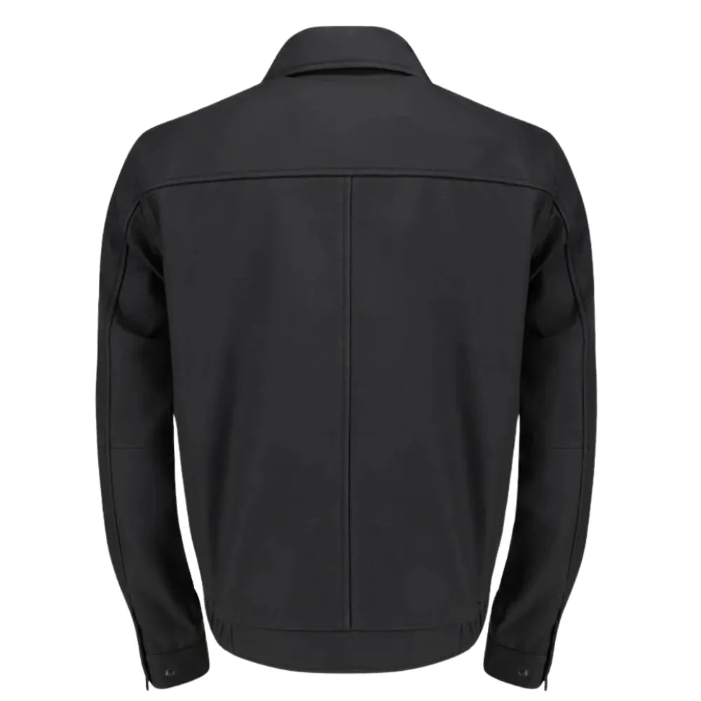 Blaze matte black classic leather jacket