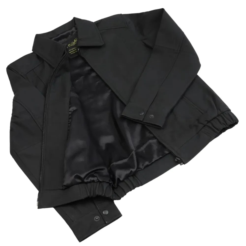 Blaze matte black classic leather jacket