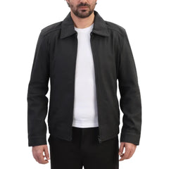 Blaze matte black classic leather jacket