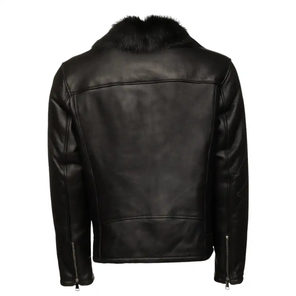 Carter's Toscana Shearling Leather Biker Jacket