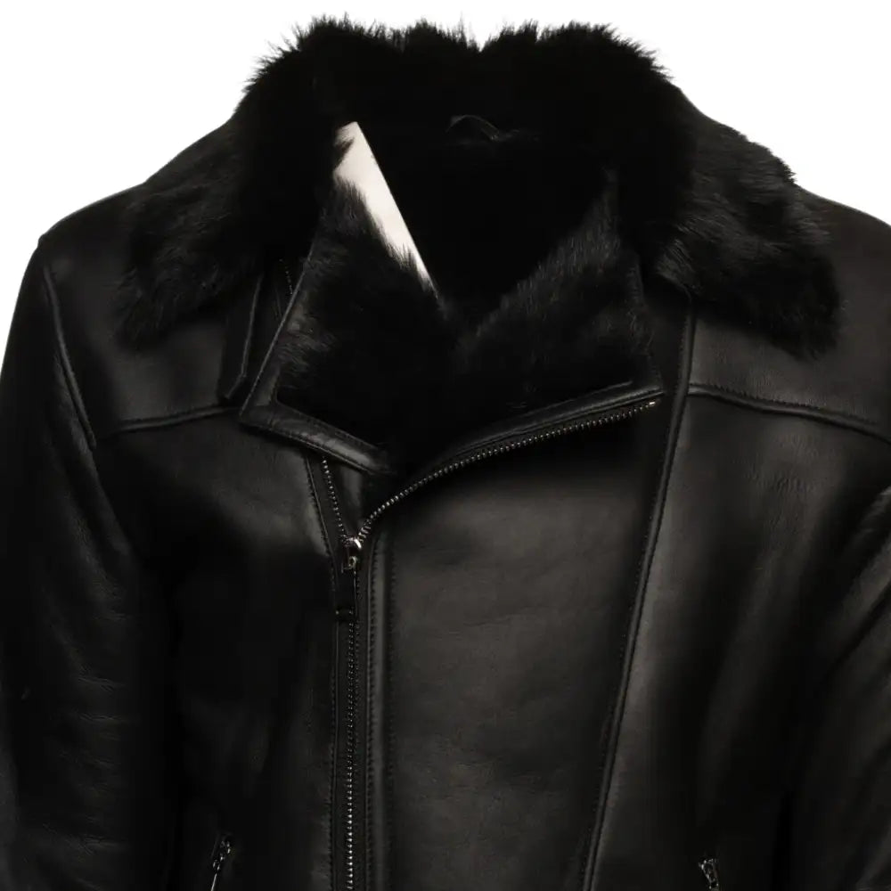 Carter's Toscana Shearling Leather Biker Jacket