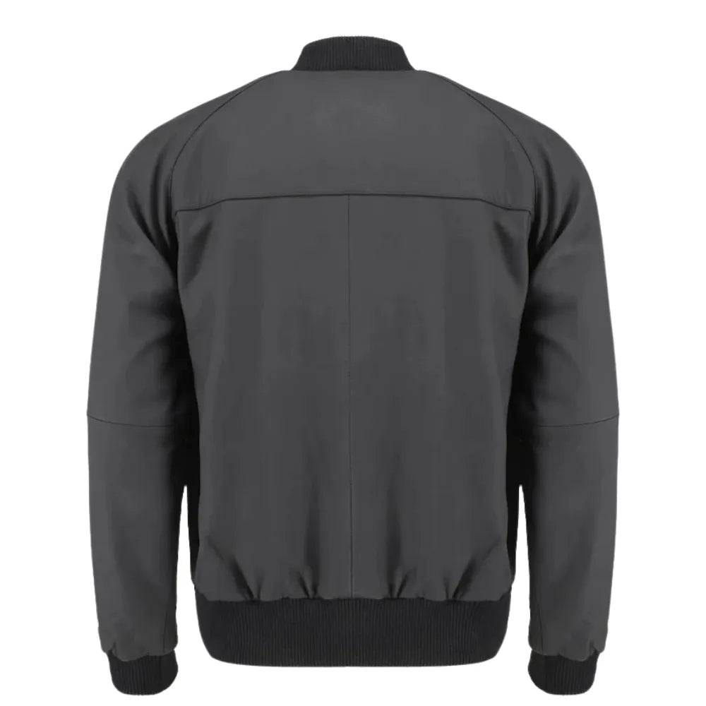 Colt matte black ribbed bomber jacket