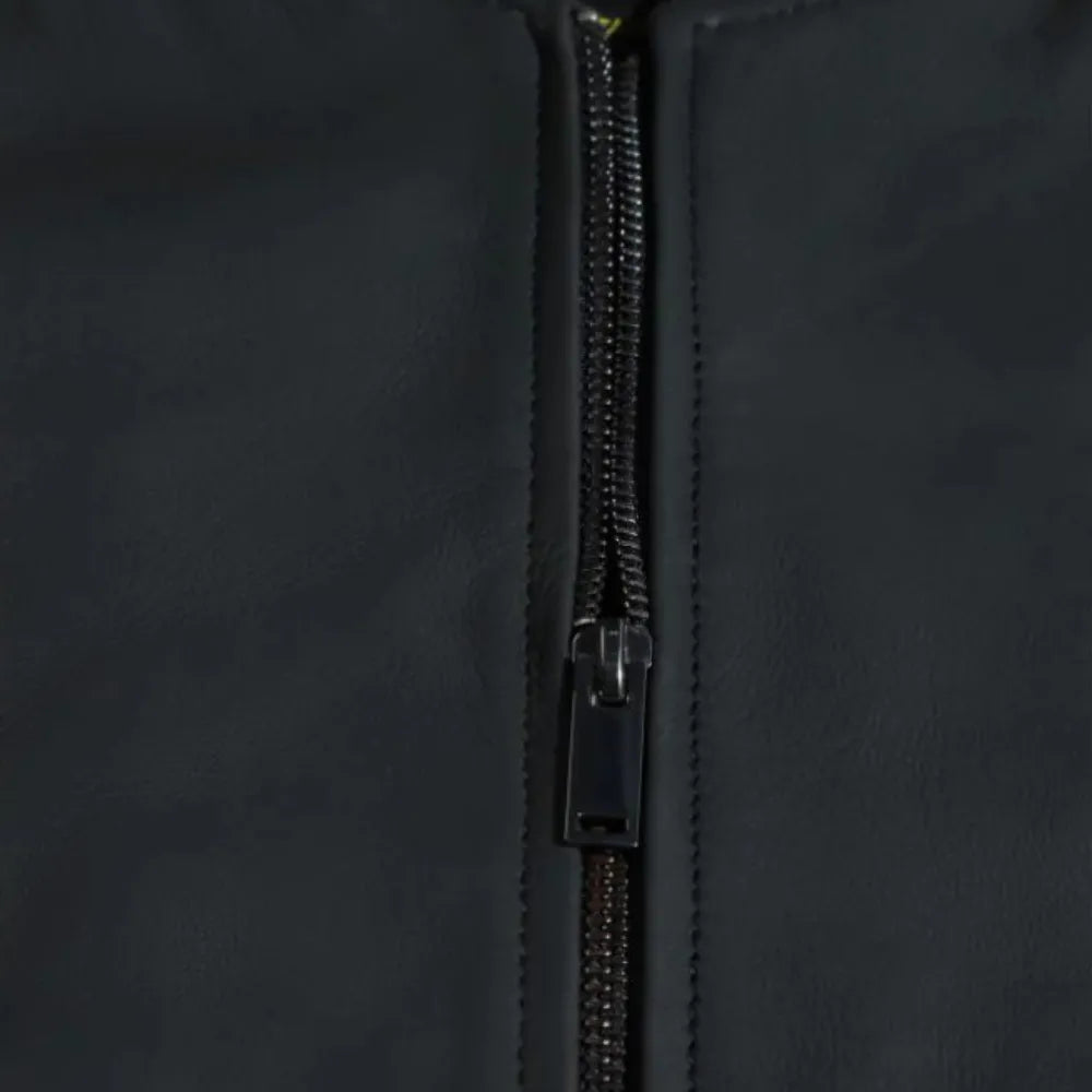 Colt matte black ribbed bomber jacket