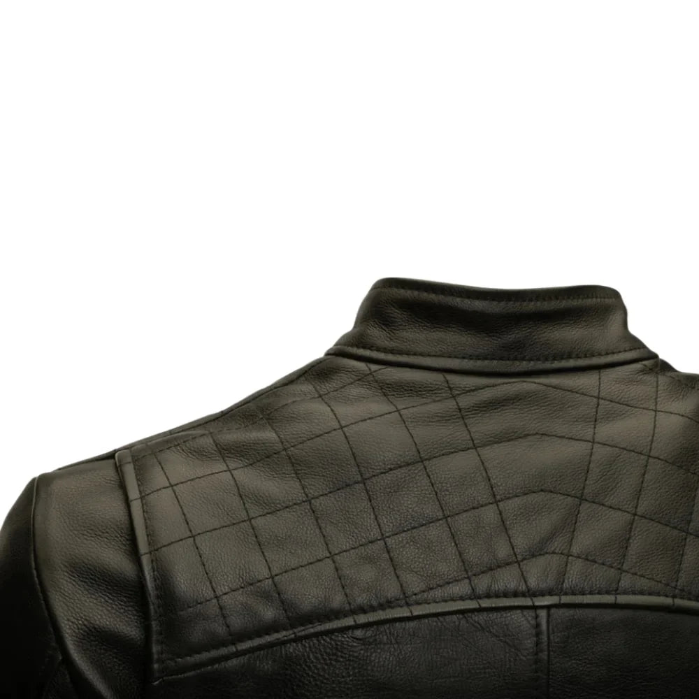 Finnian's Black Midnight Café Racer Jacket