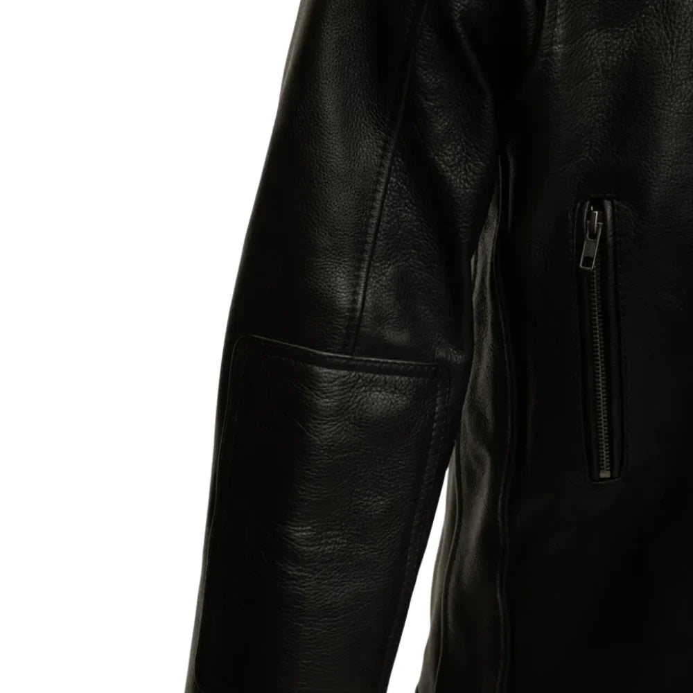 Finnian's Black Midnight Café Racer Jacket