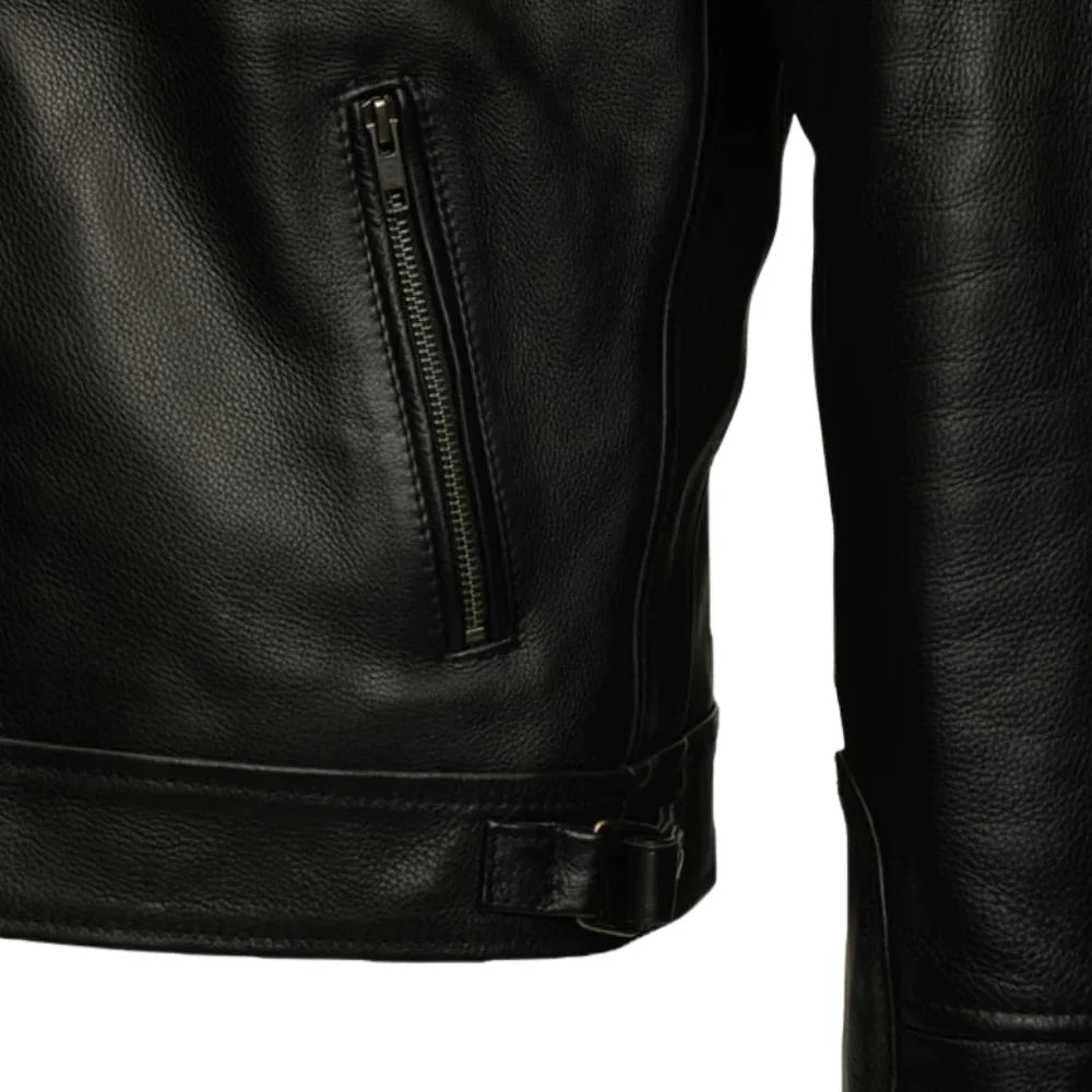 Finnian's Black Midnight Café Racer Jacket