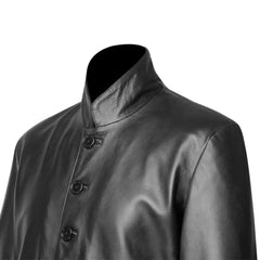Gilbert black Round collar Black Long coat