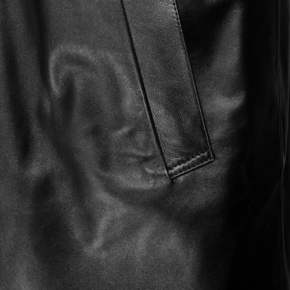 Gilbert black Round collar Black Long coat