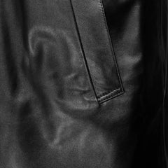 Gilbert black Round collar Black Long coat