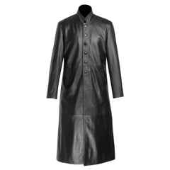 Gilbert black Round collar Black Long coat