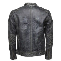 Grayson stone wash Cafe Racer jacket