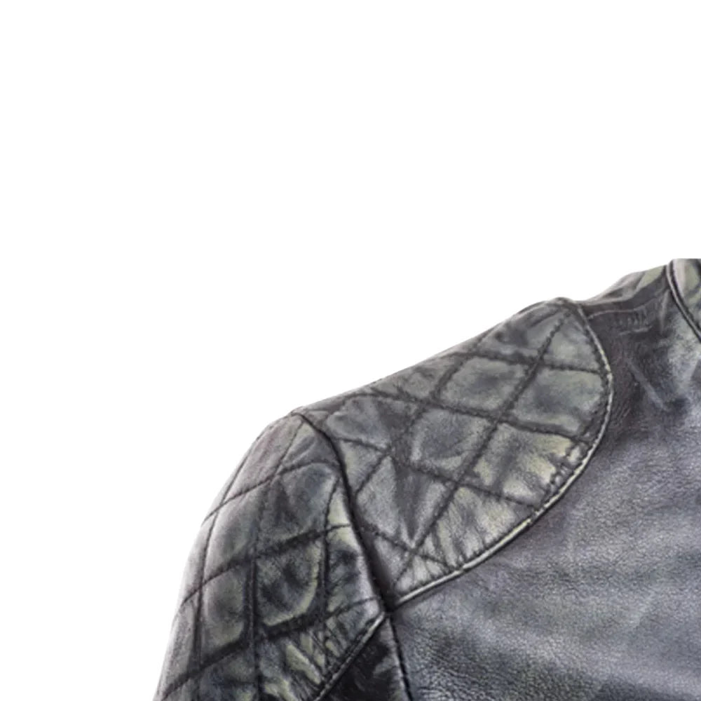 Grayson stone wash Cafe Racer jacket